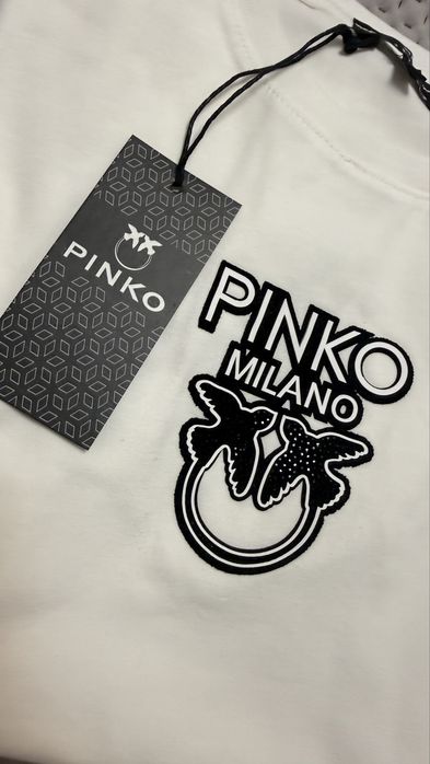 Pinko дамски тениски- черна, бяла и синя