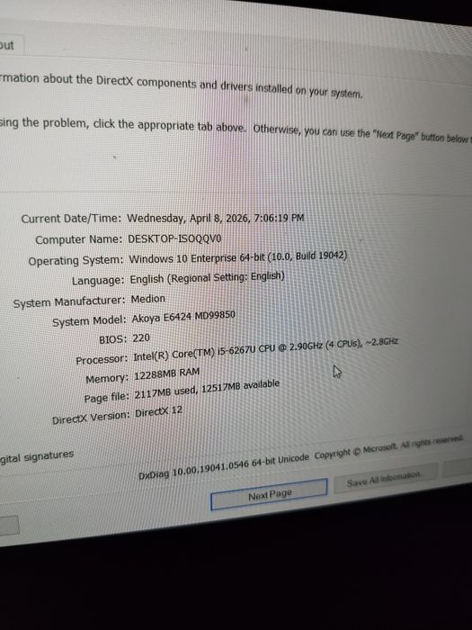 Akoya E6424 i5 gen 6