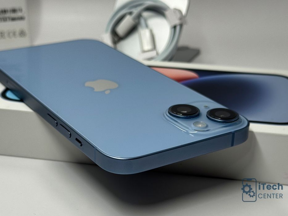iPhone 14 Plus, 256GB, Blue, 100% батерия, КАТО НОВ, 1г. ГАРАНЦИЯ!