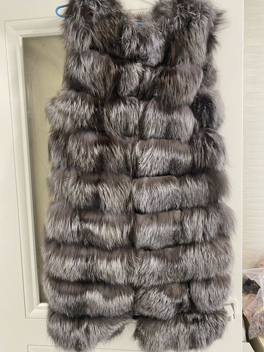 Жилетка чернобурка