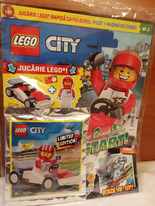 Seturi Lego city mici (foil bags) noi, sigilate, cu reviste