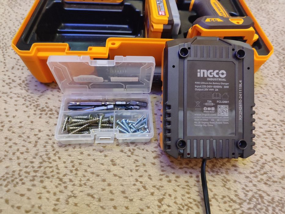 Ingco ударная дрель-шуруповерт 66Н*м и болгарка (УШМ) 1000W