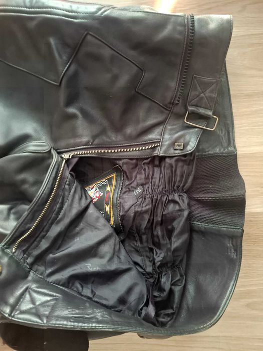 Pantaloni moto piele