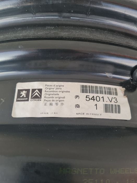 Оригинални железни джанти за ПЕЖО СИТРОЕН PEUGEOT R16 4x108 ET25 6J