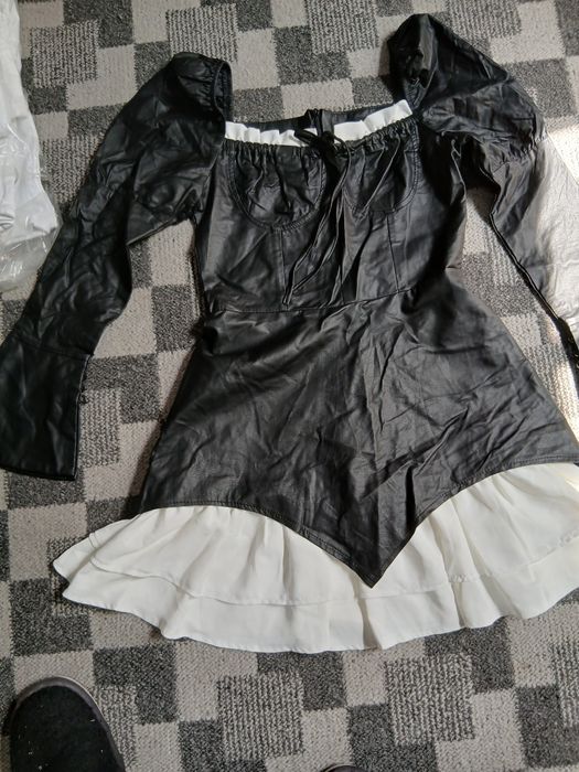 Платья кожанная размер с