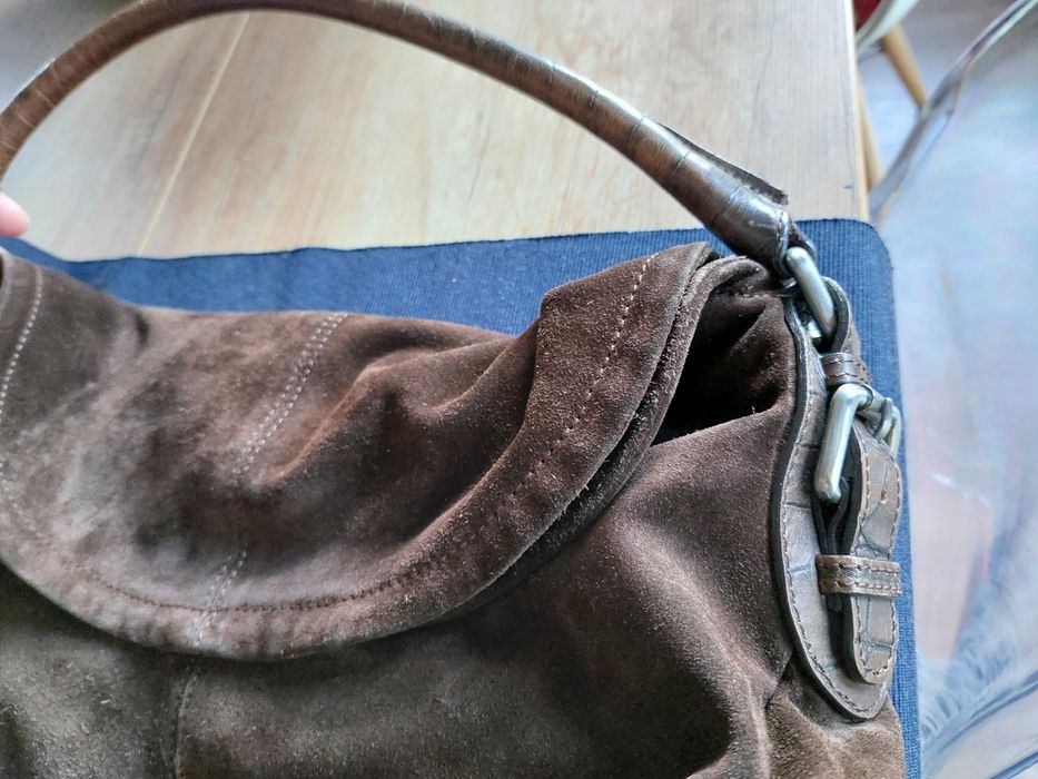 Чанта велур Max Mara НАМАЛЯВАМ