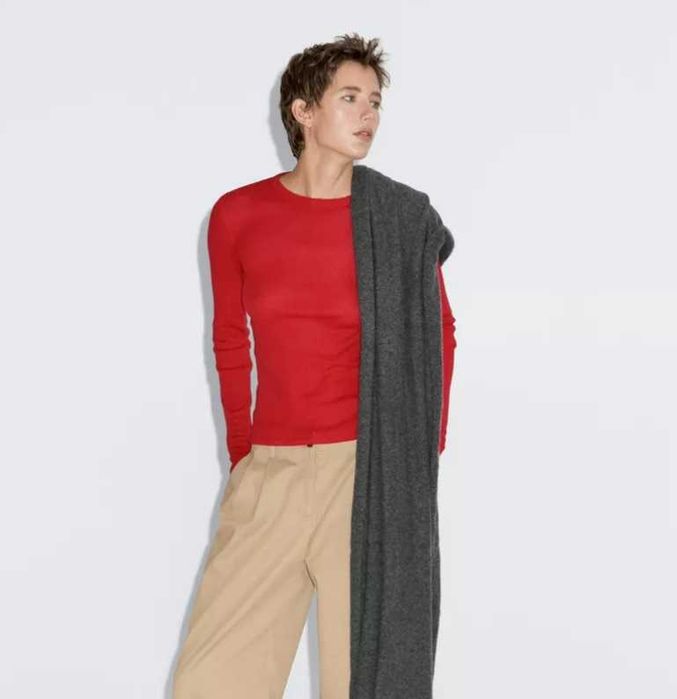 Фланелка MASSIMO DUTTI с кашмир