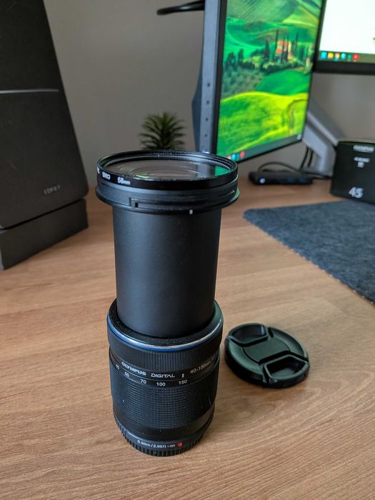 Olympus 40-150mm F4-5.6 R ED MSC MFT (4/3)+ filtru UV Hoya