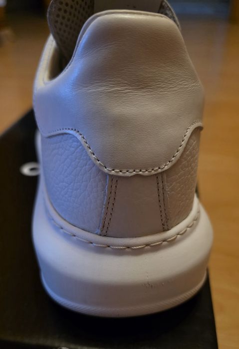 Adidasi Pantofi Biaggio din piele barbati - Nappa albi - Marime 44/28,5