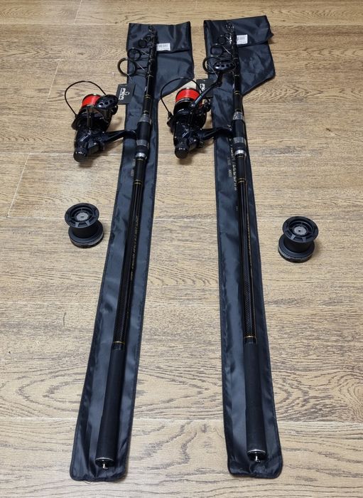 SET 2 Lansete PRO FL AQUA TELECARP 3.9m + 2 Mulinete AVIATOR DP7000