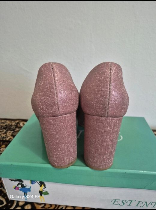 Pantofi damă cu toc gros