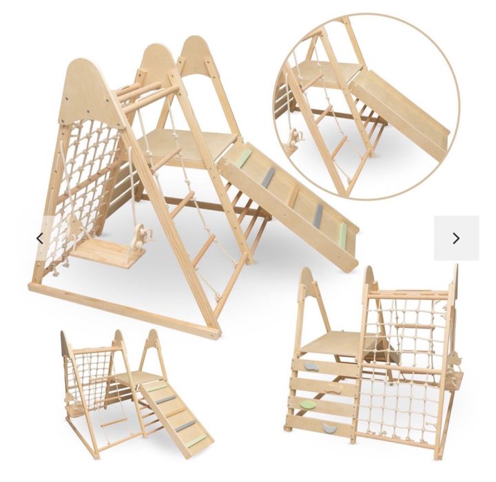 Loc de joacă de interior din lemn 5in1. 3+ SIGILAT