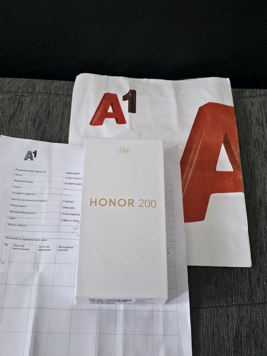 ***КАТО НОВ 256GB Honor 200 LITE Гаранция от A1 до 2027 Midnight Black