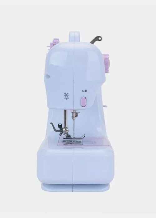 Mini tikuv mashinasi FHSM-505, 12 chokli, Oq Plastik Korpus
