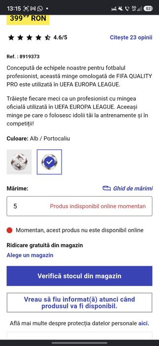 Minge oficială , fifa quality pro  kipsta , uefa europa league, sezonul 25-26