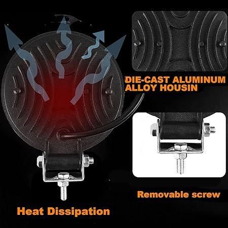 LED халоген с вградени мигачи, подходящ за трактор, бус, атв, камиони