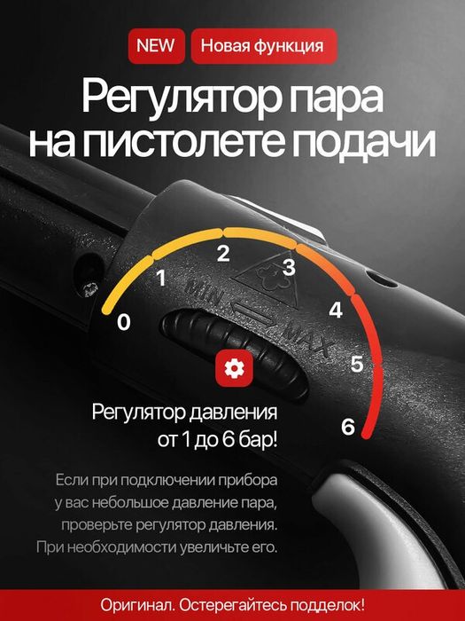 Мощный Пароочиститель LOWENGRASS Профессиональный 4 в 1 / 2500 Вт / 6
