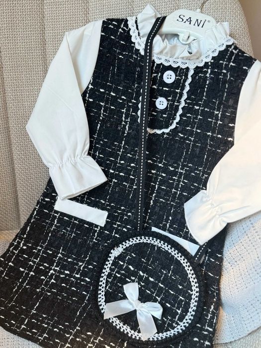 Детска рокля с чанта 18-24 м.