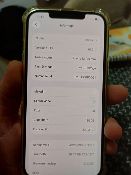 Iphone 12 pro max gold impecabil