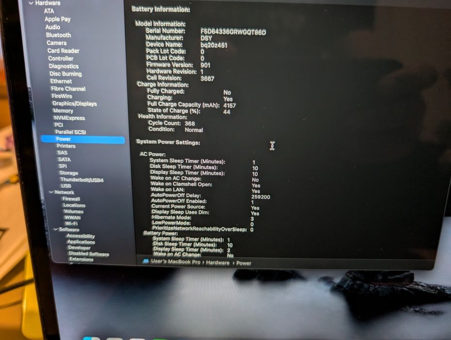 Macbook a1708 2016 display defect