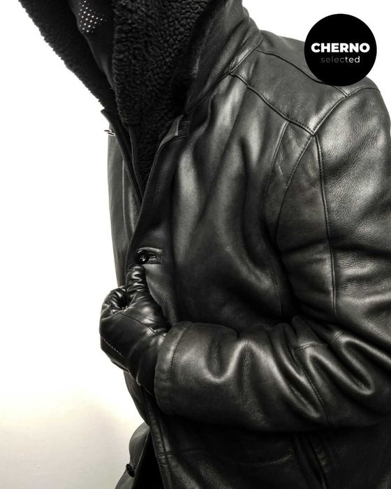 Мъжко кожено палто / кожух LAGERFELD Men’s Shearling Coat – XXL•XXXL