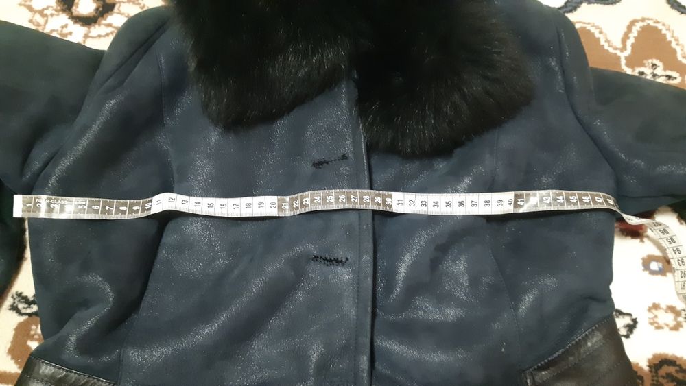 Дублёнка с капюшоном