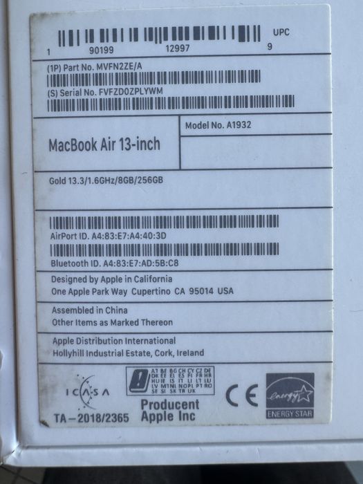 Macbook air 13 inch