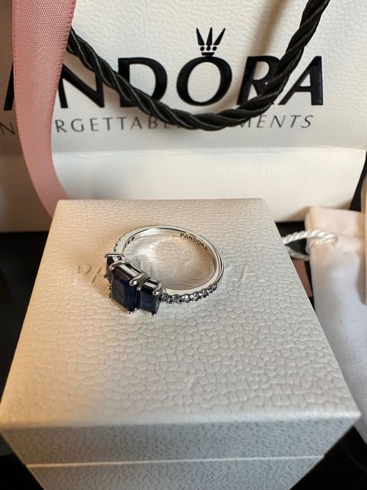 Пръстен Пандора Pandora - Син камък