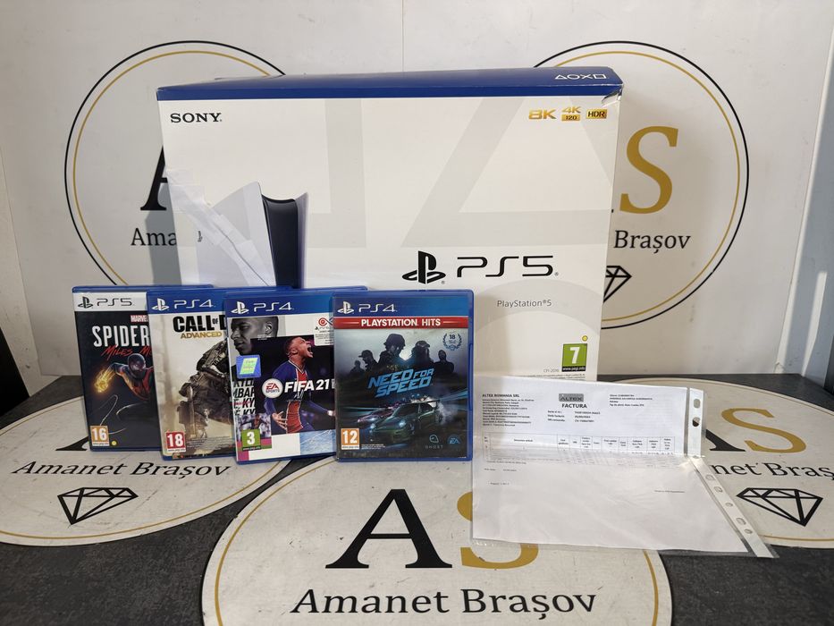 Consola Sony PS5 Slim Disk Play Station 5 fullbox + Garantie
