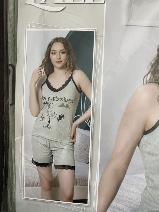 Летни пижами с потник и къси панталонки