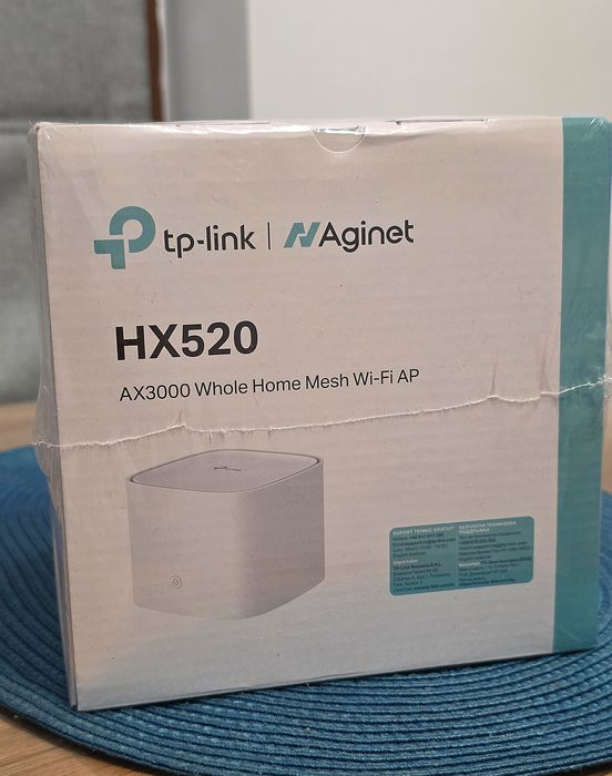 Рутер НОВ Неразопакован TP-Link Aginet HX520 AX3000 Wi-Fi 6 Mesh