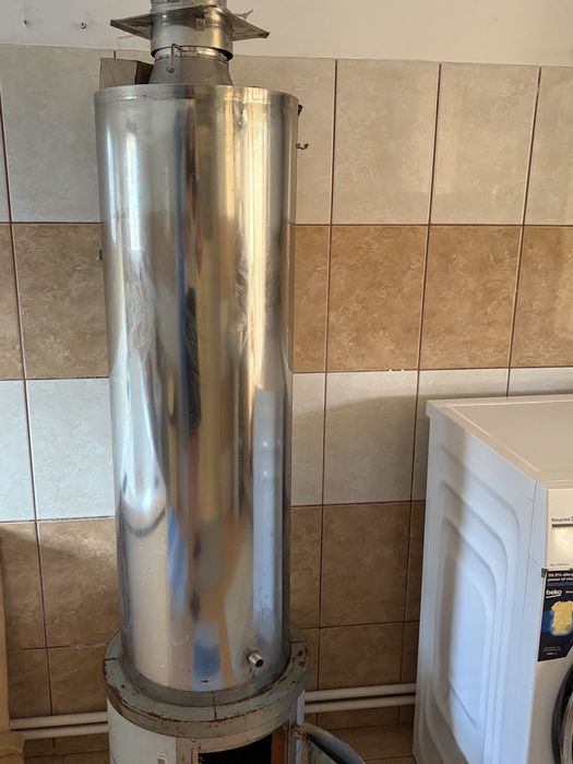 Boiler de inox pe lemne neutilizat