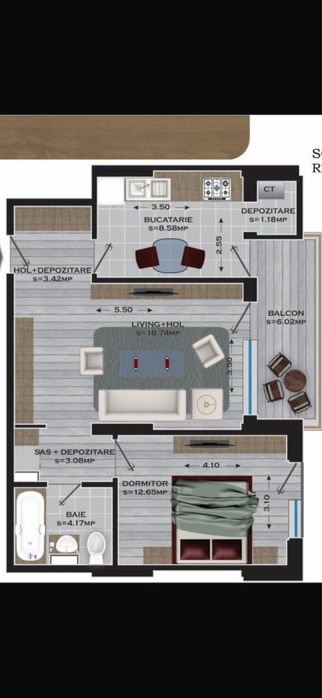 Vand ap. 2 camere Scandinavia Residence