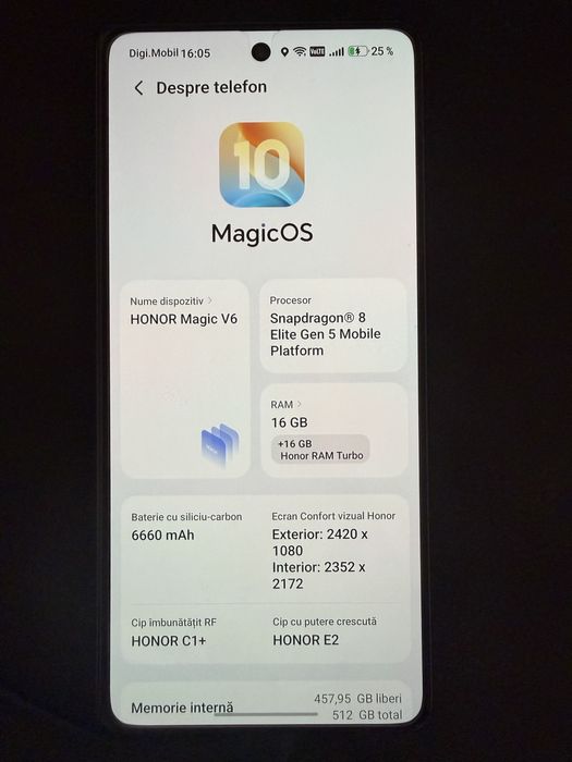 Honor Magic V6 black