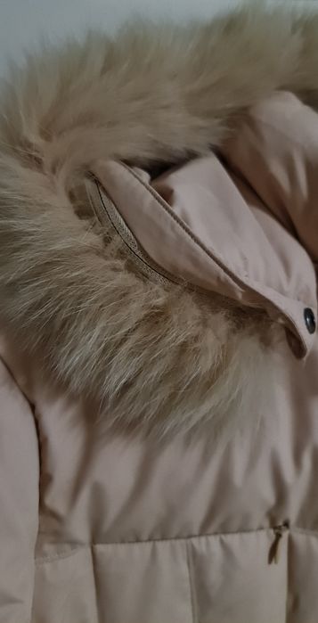 Geaca puf cu blanita de vulpe