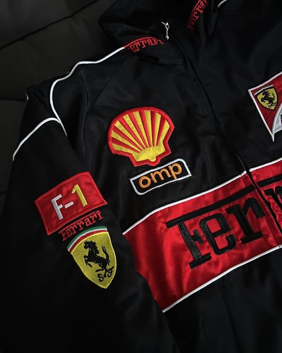 Geaca F1 Ferrari Negru