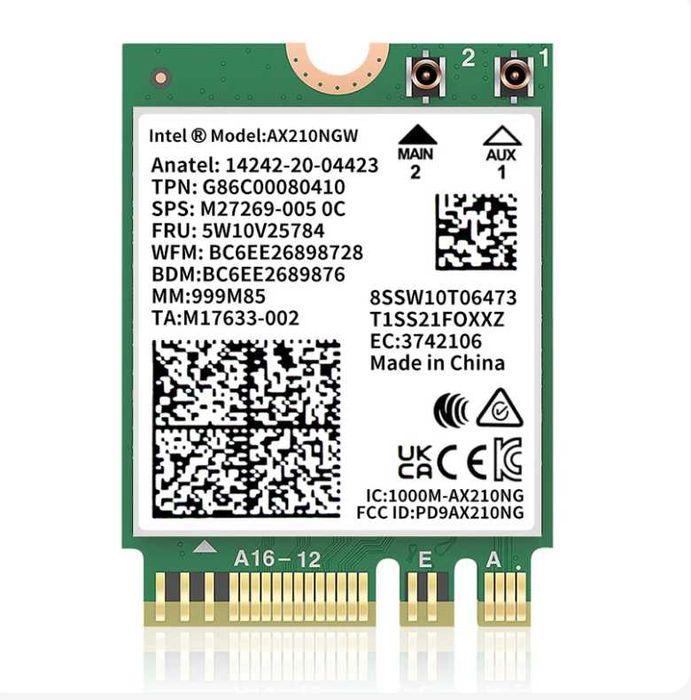 Placa Wireless Syoncon WIFI AX210NGW, Bluetooth 5.3, M.2 NGFF SSD