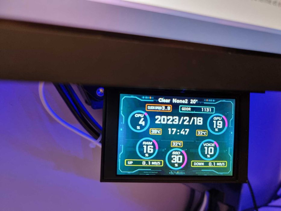 Мини екран за PC кутия