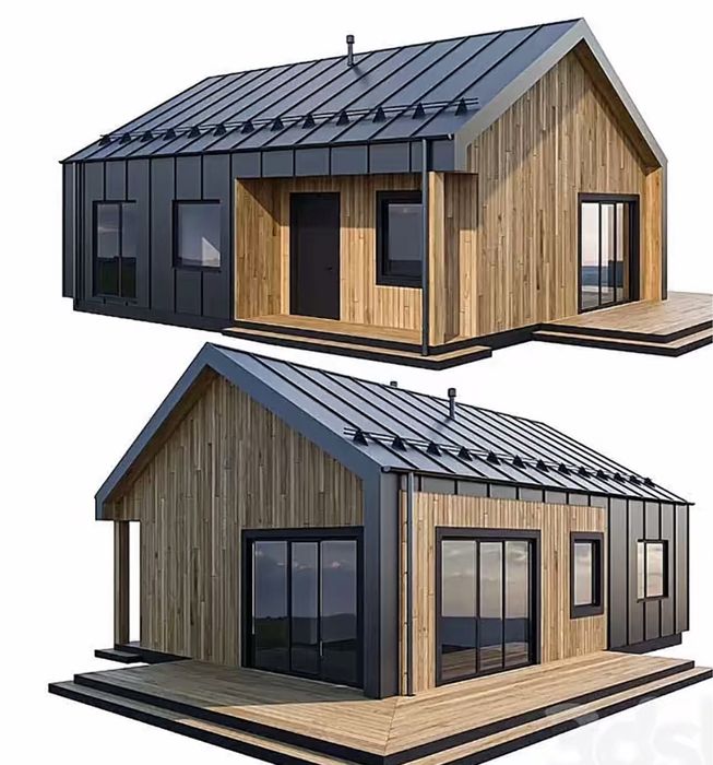 Confectionez case modulare pe structura metalica