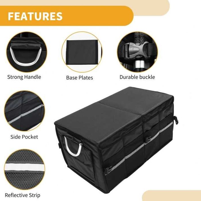 Многофункционален органайзер за багажник сгъваем с алуминиеви дръжки