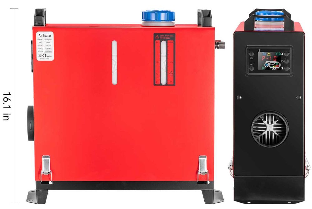 Суха дизелова печка 8 киловата 12 в преносима