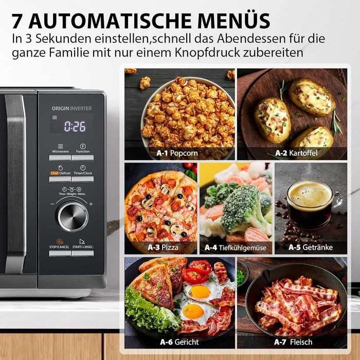 Микровълнова фурна Toshiba MW3-AG25PFI(MG) 25л  3в1  900W