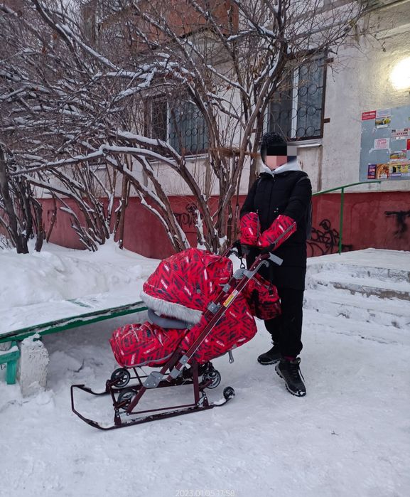 Детские санки зима