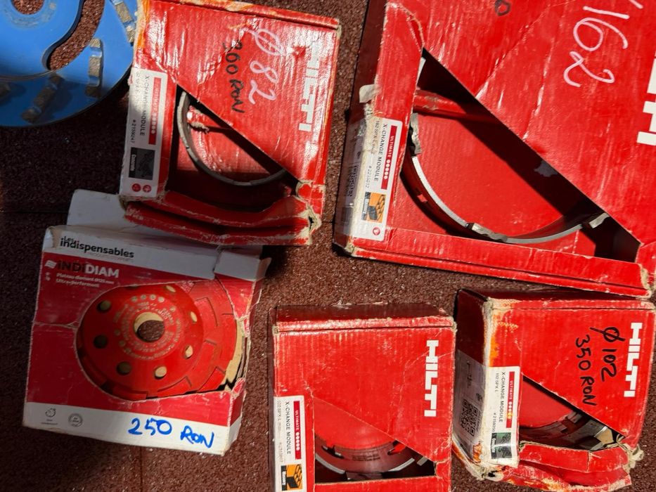 Hilti consumabile: carote ,cuie