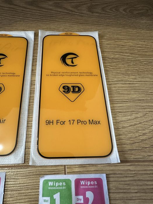 Vand Folie Sticla 9D Full-Screen Iphone 17, 17 Pro, 17 Pro Max, 17 Air