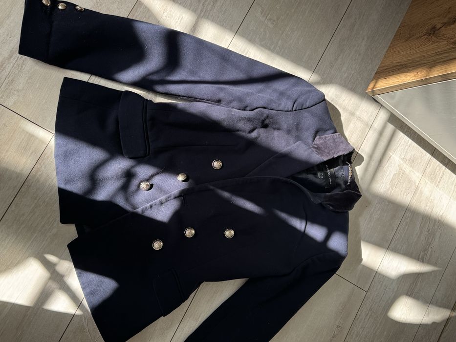 Темно-синий пиджак Mango