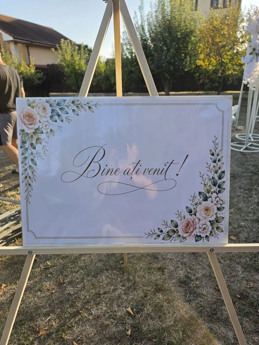 Șevalet și manechin mireasa