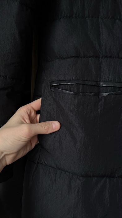 Пальто зимнее длинное куртка с капюшоном