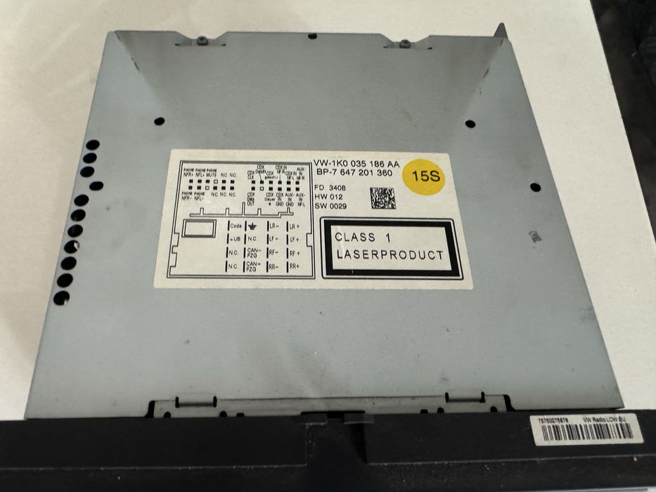 CD player, Радио VW фолксваген радио