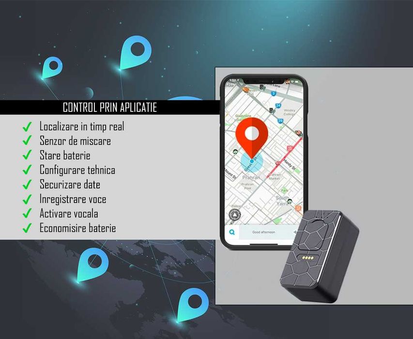Microfon Spion in Mini Dispozitiv [COMPLET] Hi-Guard – Magnetic – Aplicatie Smart – Localizare GPS – Activare vocala – Senzor de Miscare SMT SECURITY